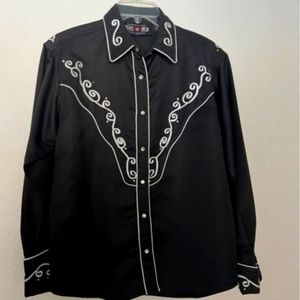 Gordon & James Vintage Retro Western Women's Cowgirl Shirt,Rhinestone shirt